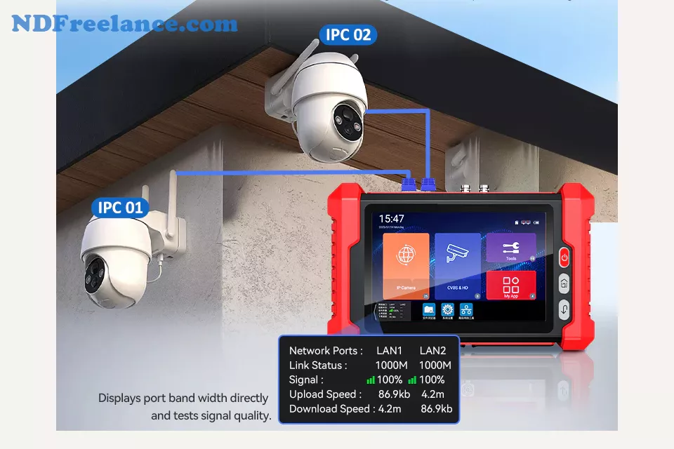 Camera CCTV Tester Noyafa NF-IPC728HSO