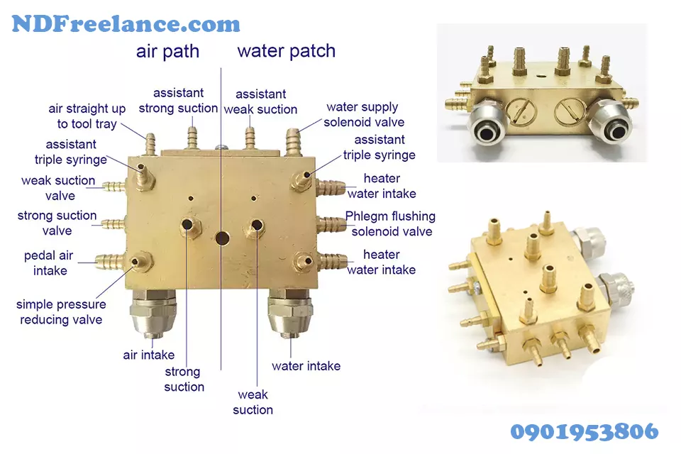 Van Chia Hơi Nước Ghế Nha Khoa