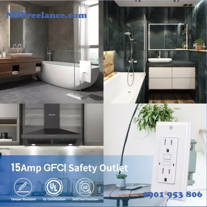 Ổ cắm chống rò điện (GFCI) 