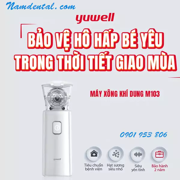 Máy xông khí dung cầm tay cho bé, người lớn Yuwell M102 M103