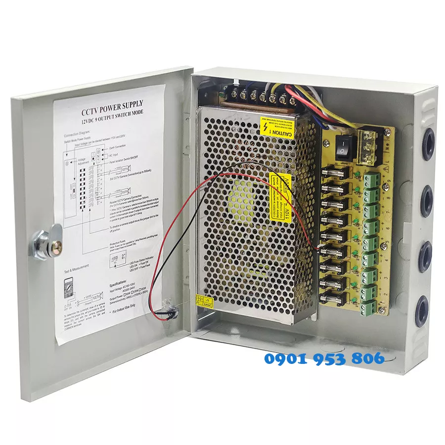 nguồn tổ ong camera cctv 12vdc
