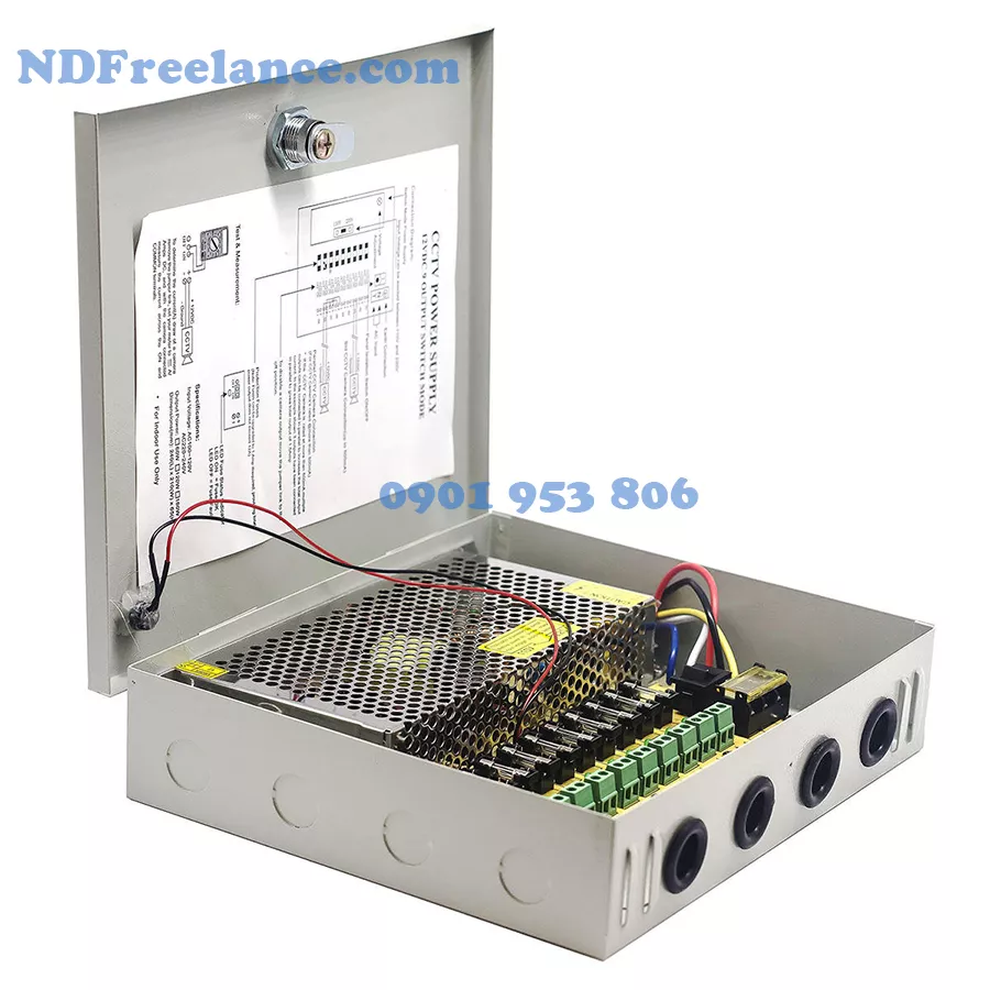 nguồn tổ ong camera cctv 12vdc